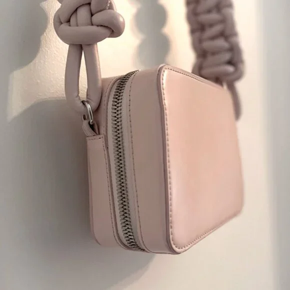 Kara Cobra Leather Camera Bag - Baby Pink - Picture 6 of 9